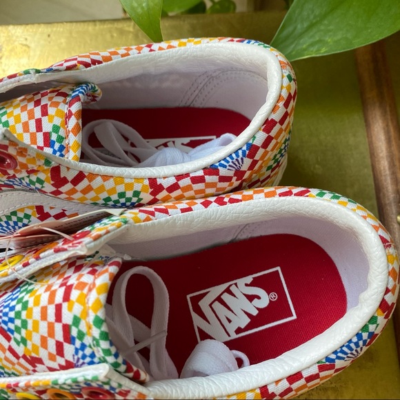 Vans LGBTQ love is love rainbow sneakers shoes lace up skater - Picture 5 of 12